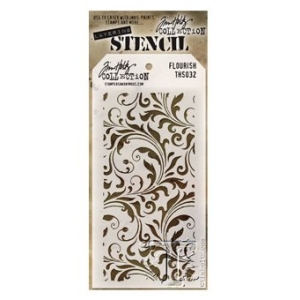 Tim Holtz Layering Stencil - Flourish