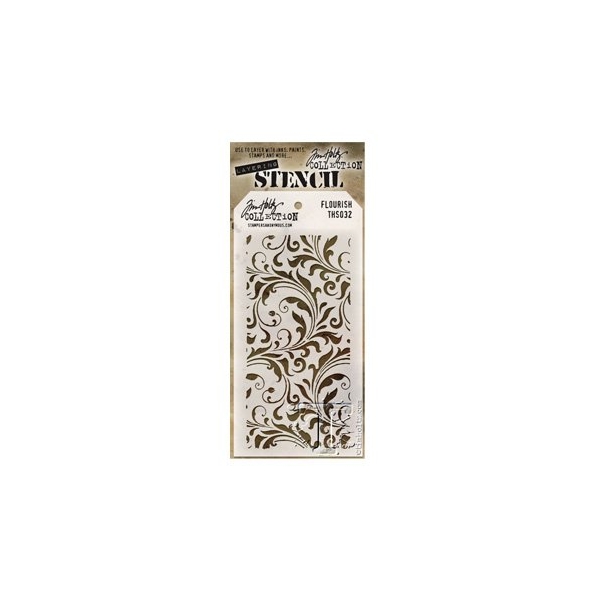 Tim Holtz Layering Stencil - Flourish