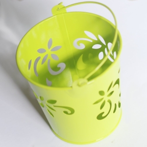 Mini Carved Bucket (4 by 3 inch) - Light Green