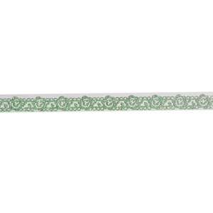 Decorative Glitter Tape - Flowers and Vines (Green)