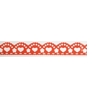 Decorative Tape - Hearts (Red)