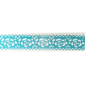 Decorative Tape - Roses (Sky Blue)