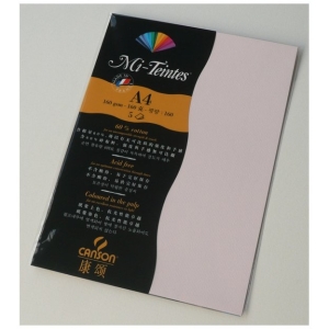 Canson Mi-Teintes A4 colour sheets 160gsm - Dawn Pink 103