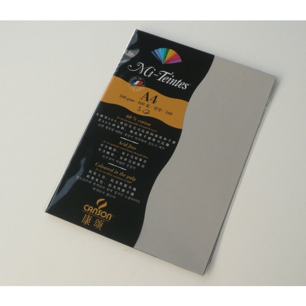 Canson Mi-Teintes A4 colour sheets 160gsm - Pearl 343