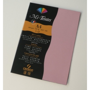 Canson Mi-Teintes A4 colour sheets 160gsm - Orchid 352