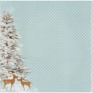 ScrapBerrys 12x12 Patterned Paper - Winter Joy - Good Morning (Set of 10 sheets)