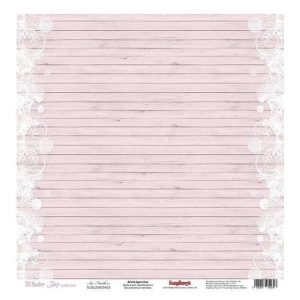 ScrapBerrys 12x12 Patterned Paper - Winter Joy - Ice Feathers (Set of 10 sheets)