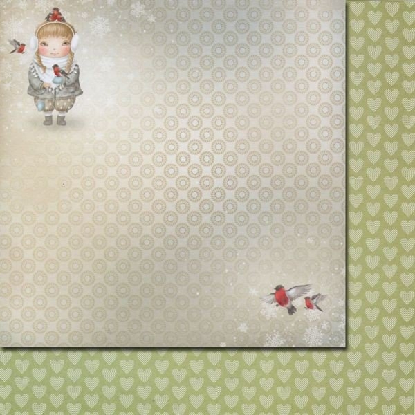 ScrapBerrys 12x12 Patterned Paper - Once Upon A Winter - Welcome Winter (Set of 10 sheets)