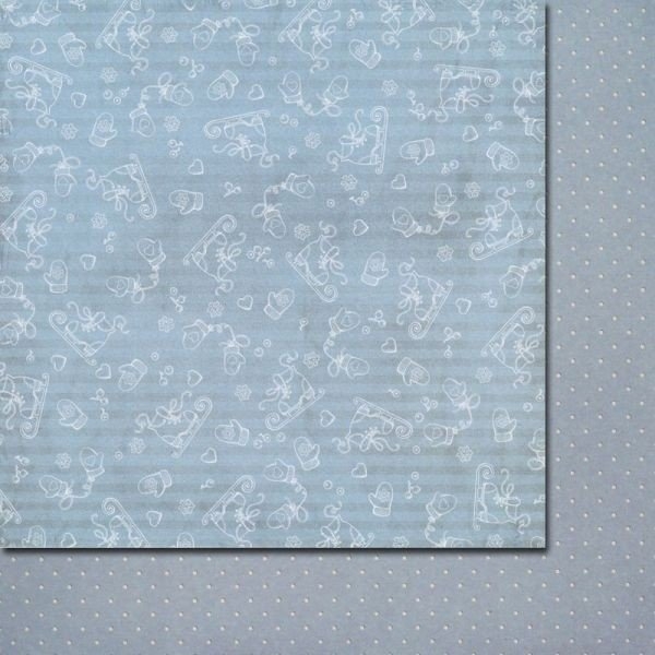 ScrapBerrys 12x12 Patterned Paper - Once Upon A Winter - Winter (Set of 10 sheets)