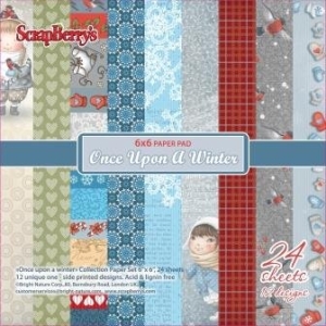 ScrapBerrys 6x6 Scrapbok Paper Pack - Once Upon a Winter (Set of 24 sheets)