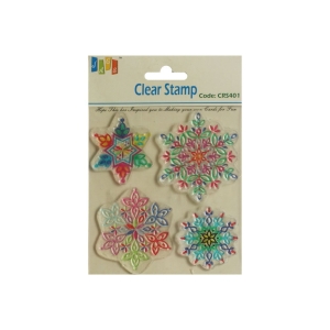 Floral Snowflakes Clear Stamp (Small)