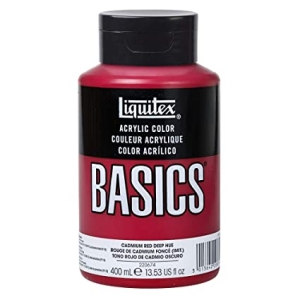 Liquitex Basics Acrylic Paint - Cadmium Red Deep Hue (400ML)