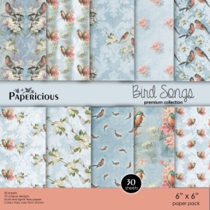 Papericious Premium Collection - Bird Songs (6 by 6 patterned paper)