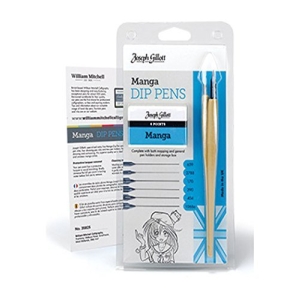 William Mitchell Joseph Gillott Manga Dip Pens Set