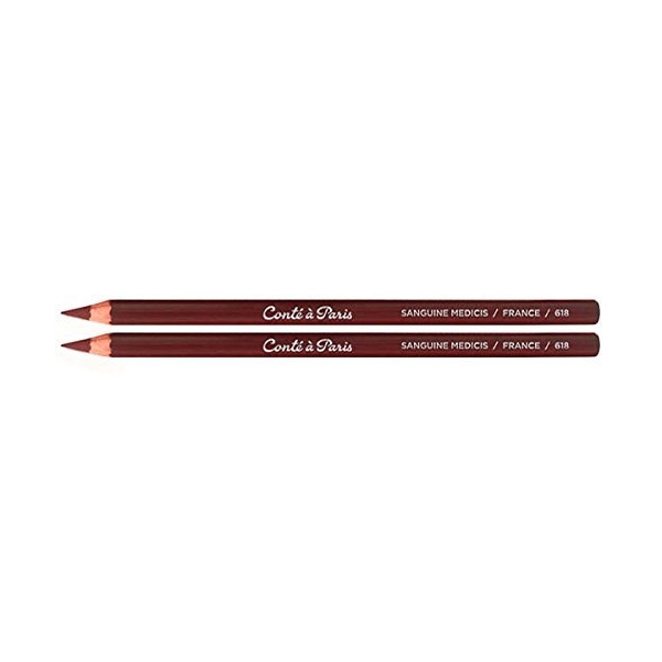 Conte A Paris Artist's Pencils Sanguine Medicis (Box of 12 Pencils)