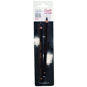 Conte A Paris Artist's Pencils Pierre Noire HB & 2B (Blister Pack of 2)