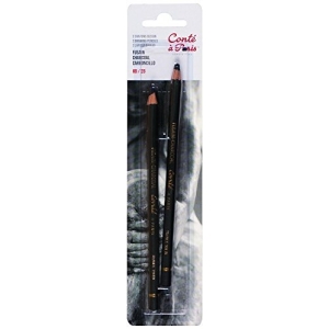 Conte A Paris Artist's Pencils Charcoal HB & 2B (Blister Pack of 2)