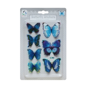 Butterfly Stickers - Shades of Blue