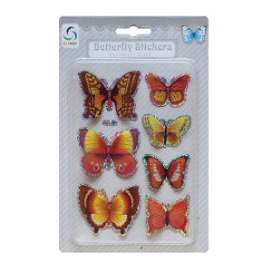 Butterfly Stickers - Shades of Yellow and Orange