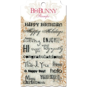 BoBunny Stamps - Sentiments