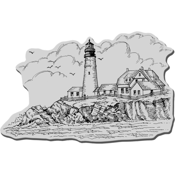 Stampendous Cling Rubber Stamps - Portland Head Lighthouse