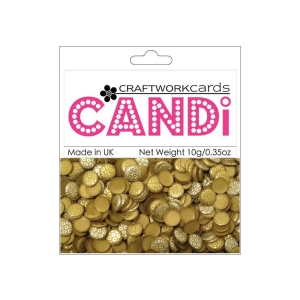 CraftWorkCards Candi Printed Embellishments - Metallique Tungsten