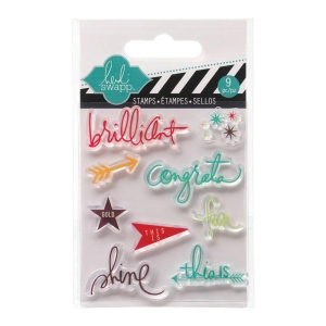 Heidi Swapp Clear Mini Stamps - Brilliant