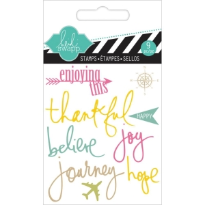 Heidi Swapp Clear Mini Stamps - Journey