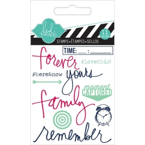 Heidi Swapp Clear Mini Stamps - Remember