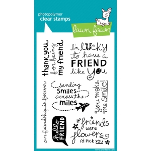 Lawn Fawn Clear Stamp - Hello Friend