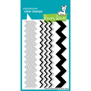 Lawn Fawn Clear Stamp - Chevron Backdrops