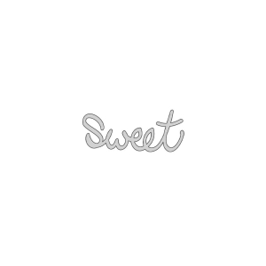 The Crafter's Workshop metal Die - Sweet