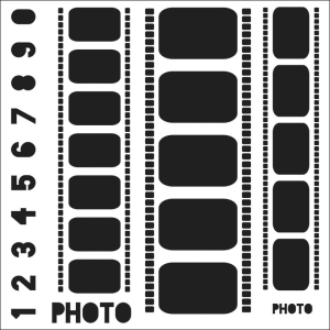 The Crafters Workshop 6"x6" Stencil - Film Strips