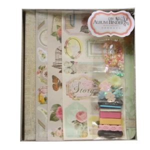 DIY Album making kit with Binder by EnoGreeting - Flowers