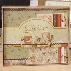 8 by 8 Scrapbook Kit by EnoGreeting - Comfortable Afternoon