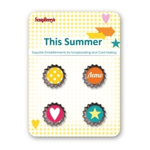 Scrapberry's Metal Cork Embellishment - This Summer