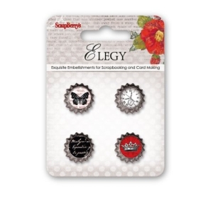 Scrapberry's Metal Cork Embellishment - Elegy