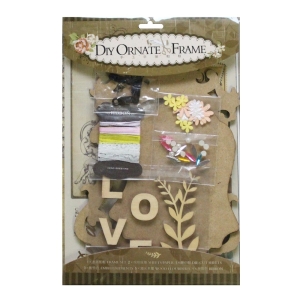 DIY Ornate Frame Kit by EnoGreeting (Small) - Love