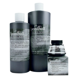 Speedball Super Black India Ink 473ml