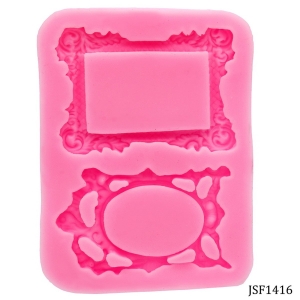 Two Ornate Frames Silicone Clay Mould