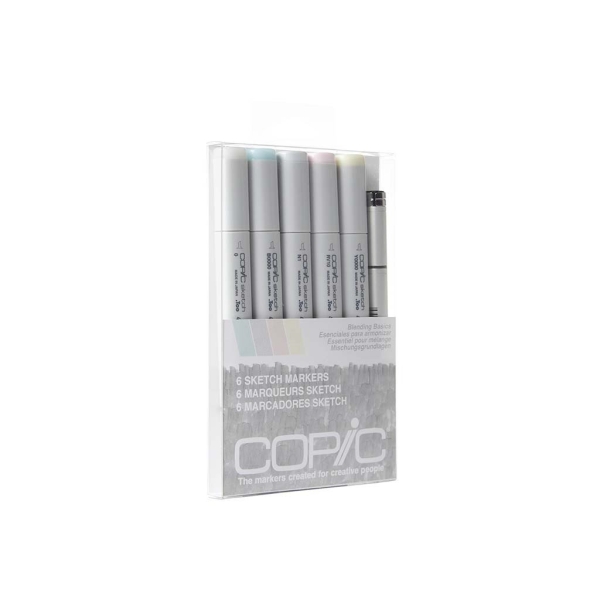 Copic 6pc Sketch Markers Set - Blending Basics