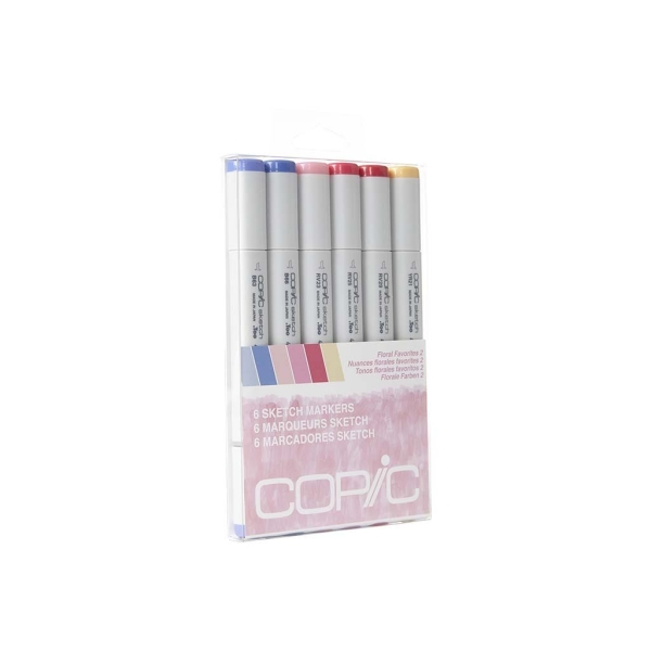 Copic 6pc Sketch Markers Set - Floral Favorites 2