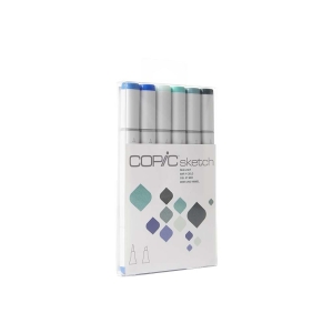 Copic 6pc Sketch Markers Set - Sea & Sky