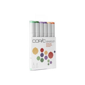 Copic 6pc Sketch Markers Set - Secondary Tones