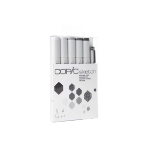 Copic 6pc Sketch Markers Set - Sketching Grays