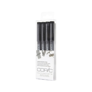 Copic 4pc Multiliner Set - Black (B)