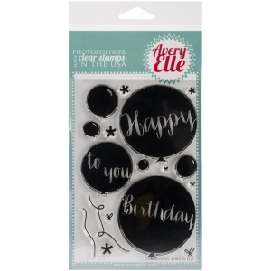 Avery Elle Clear Stamp - Balloons