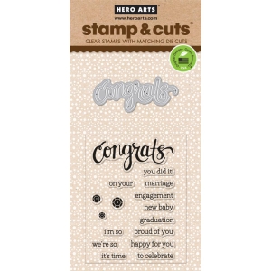 Hero Arts Stamp and Cuts - Congrats