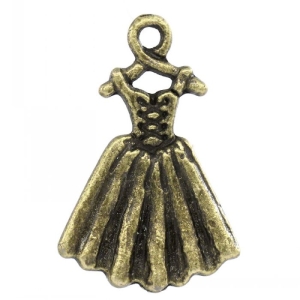 Wedding Dress Metal Charms (Set of 10 pcs)