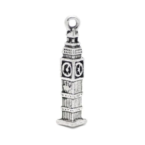 London Big Ben Tower Metal Charms (Set of 5 pcs)